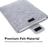 Felt & PU Leather Laptop Sleeve for 11–16″ (Magnetic)